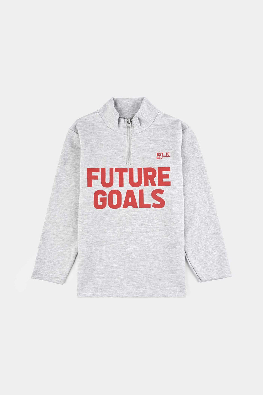 Boys Jersey/Terry 2 Piece Suit Future Goals-Grey