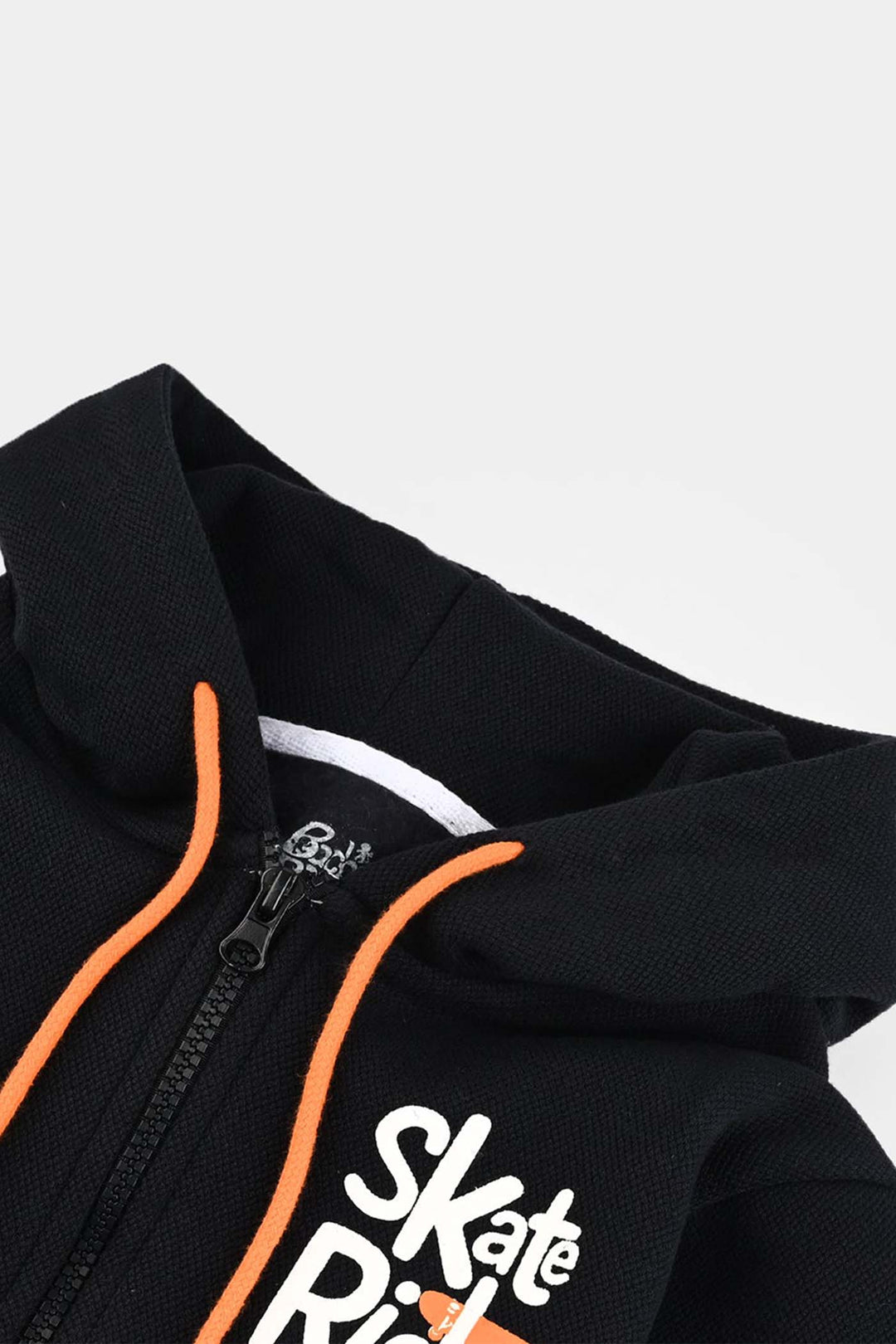 Boys Jumbo Pique Knitted Jacket Skate Rider-NAVY