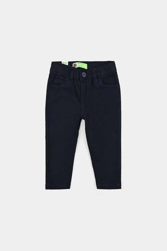 Infant Boys Cotton Twill Pant Basic-NAVY