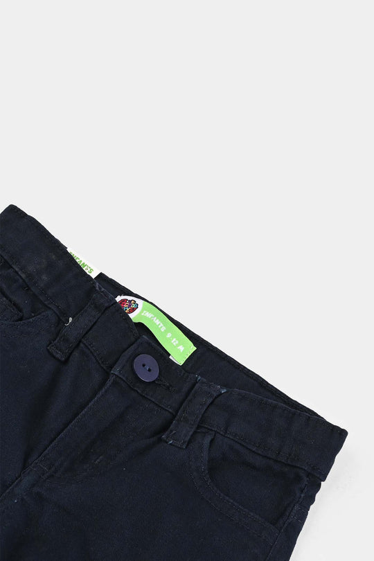 Infant Boys Cotton Twill Pant Basic-NAVY