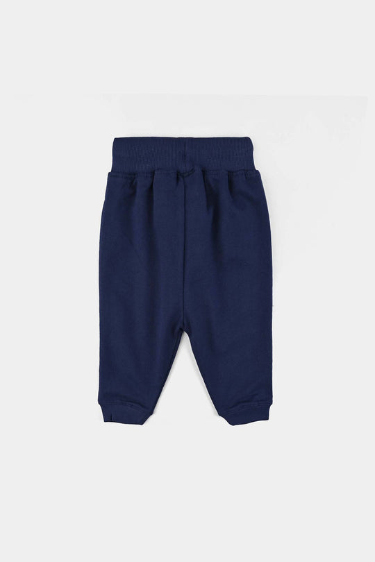 Infant Girls Jersey/Terry Pajama Choose Love-NAVY