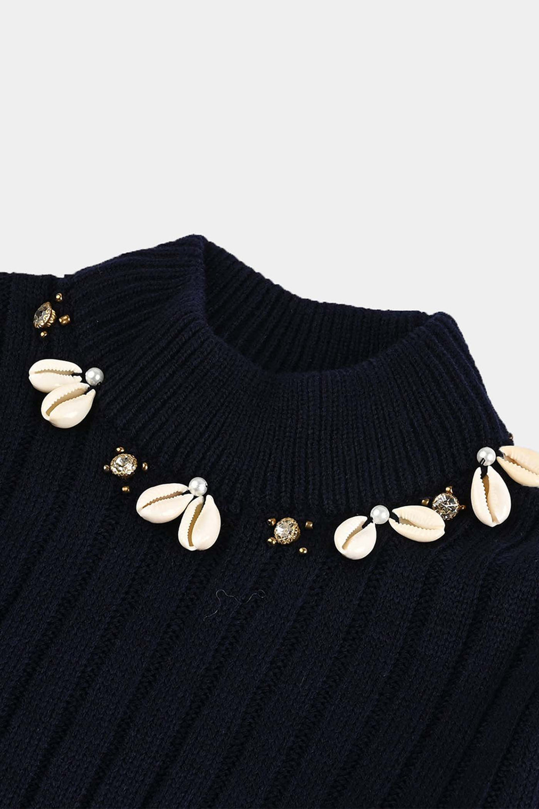 Girls F/S Sweater Murex-NAVY