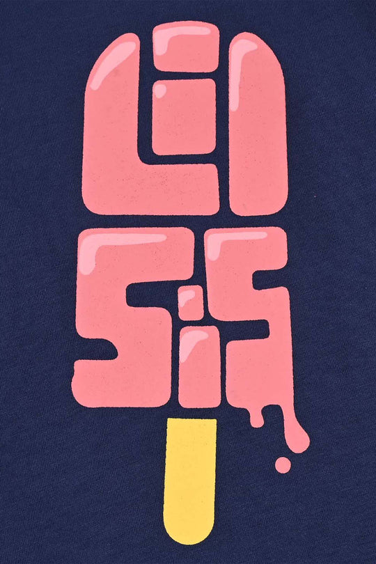 Girls Jersey/Terry T-Shirt F/S Lil SIS-PURPLE