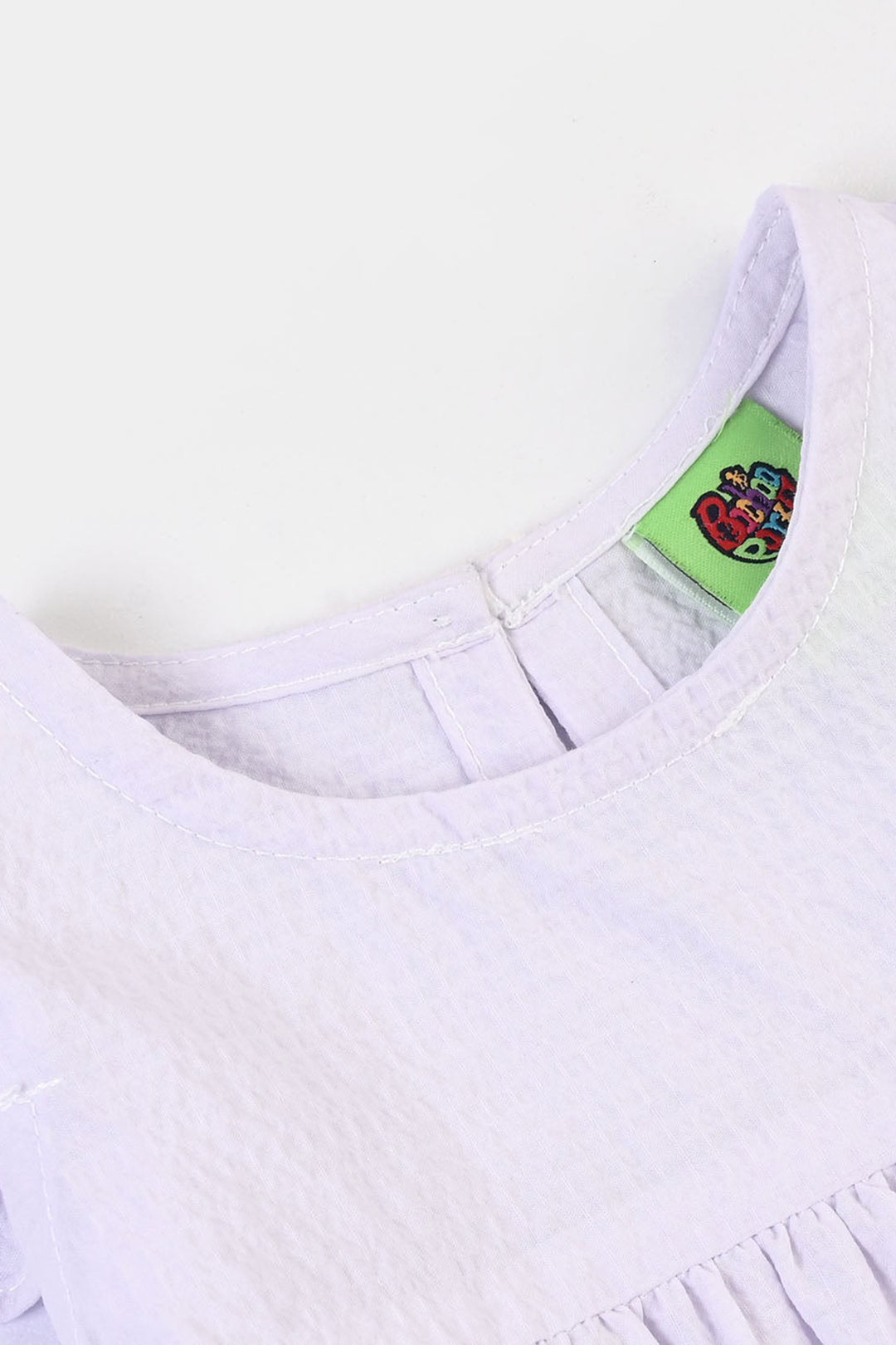 Infant Girls Cotton EMB Frock Sparrow-White