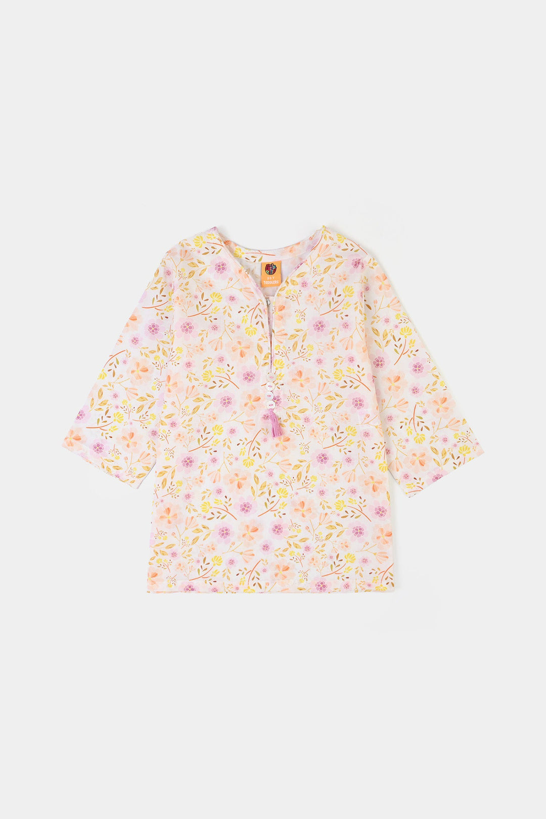 Girls Cotton Poplin Printed 2Piece Ditsy