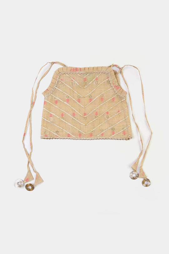 Infant Girls Jacquard 2Pcs Riwaj-BEIGE