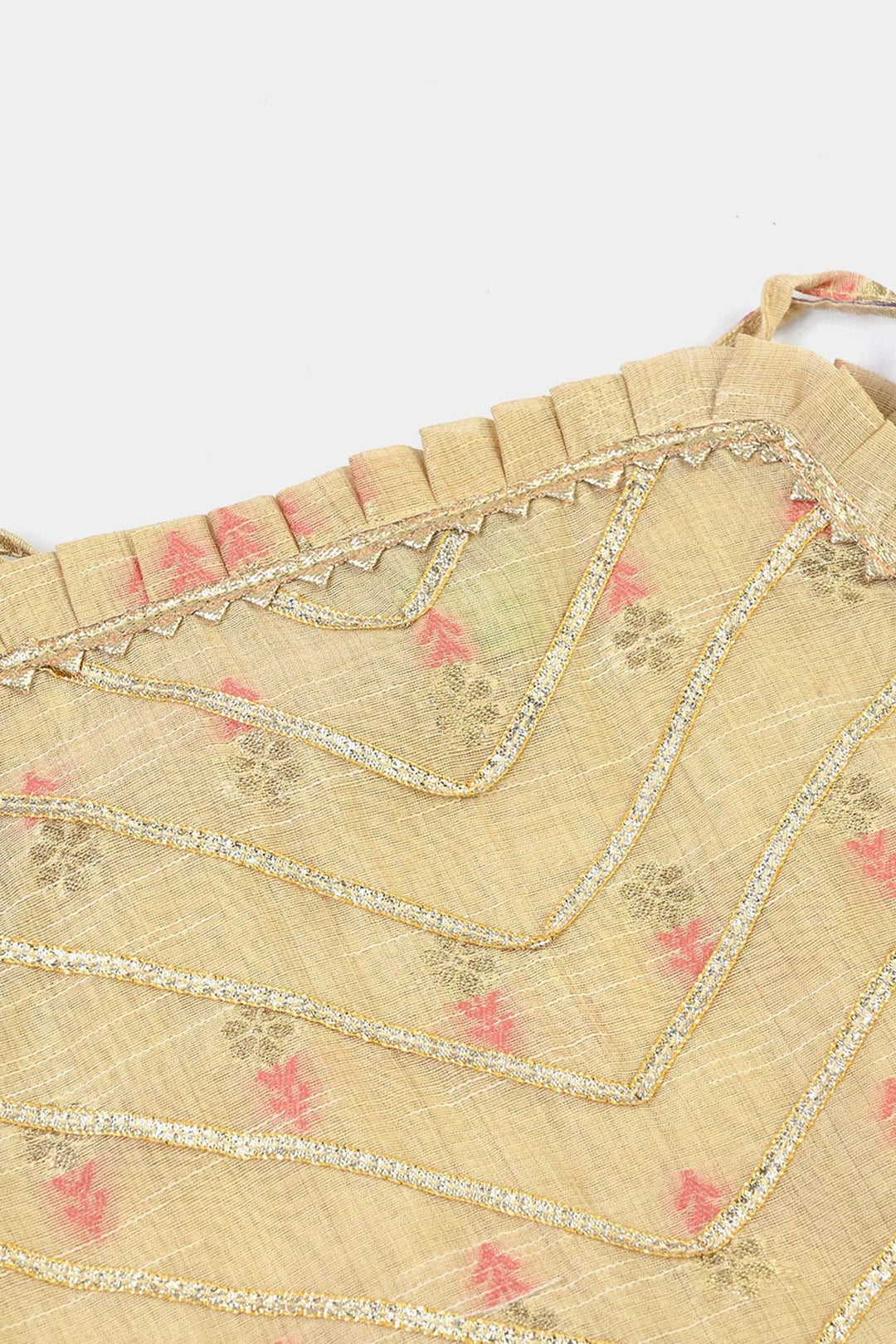 Infant Girls Jacquard 2Pcs Riwaj-BEIGE