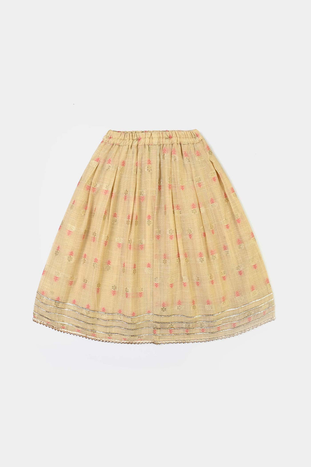 Infant Girls Jacquard 2Pcs Riwaj-BEIGE