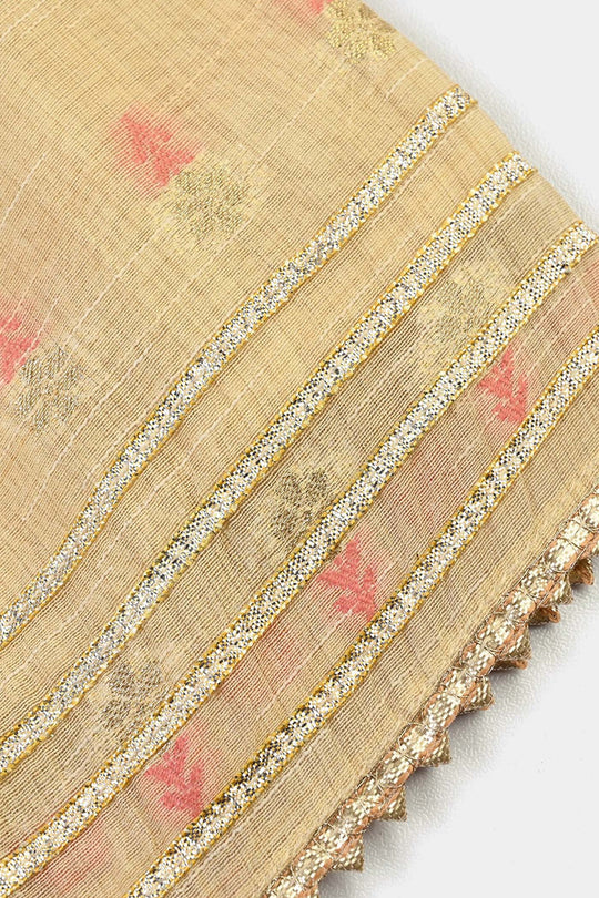 Infant Girls Jacquard 2Pcs Riwaj-BEIGE