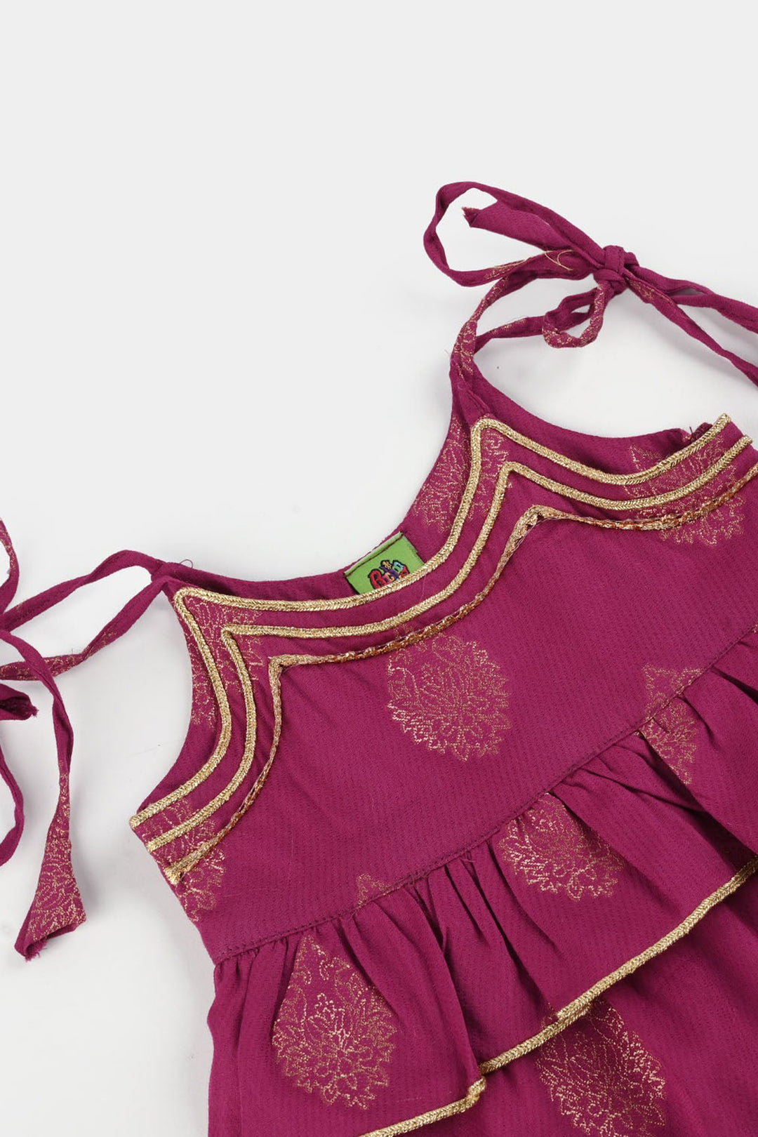 Infant Girls Jacquard 2 Piece Set (Titli) - Magenta