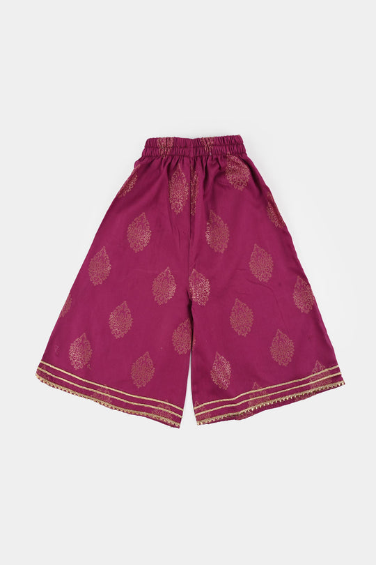 Infant Girls Jacquard 2 Piece Set (Titli) - Magenta