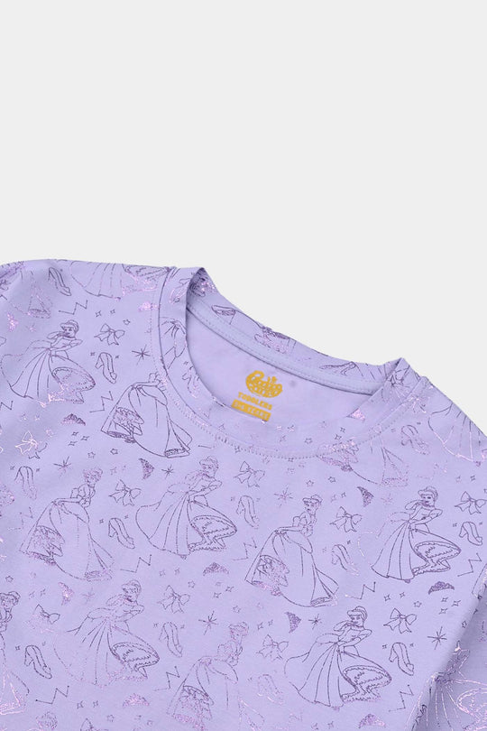 Girls Lycra Jersey T-Shirt F/S - Light Purple