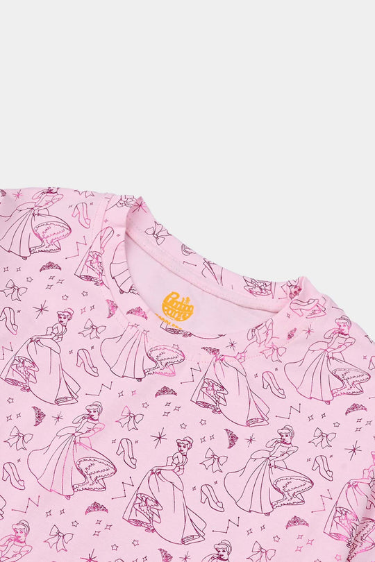 Girls Lycra Jersey T-Shirt F/S- Candy Pink