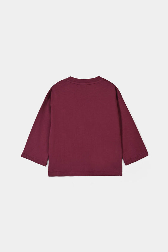 Girls Cotton Jersey T-Shirt F/S Flowers-Rhodendron