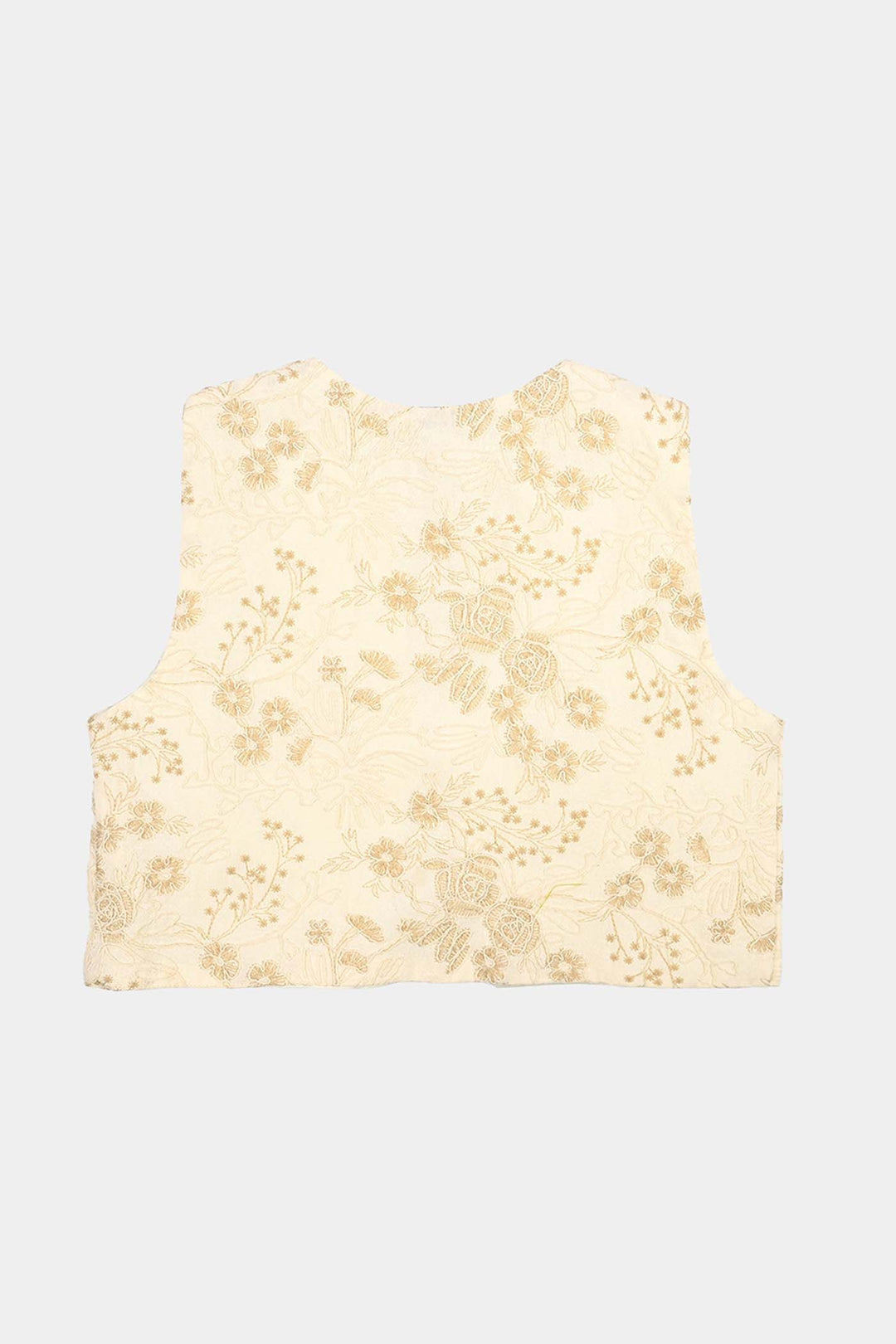 Girls Gauze Waist Coat Boho - Beige