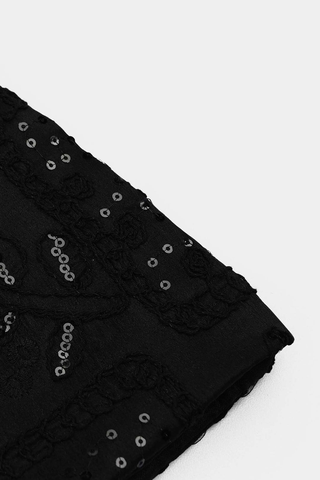 Girls Polyester Waist Coat Moon - Black