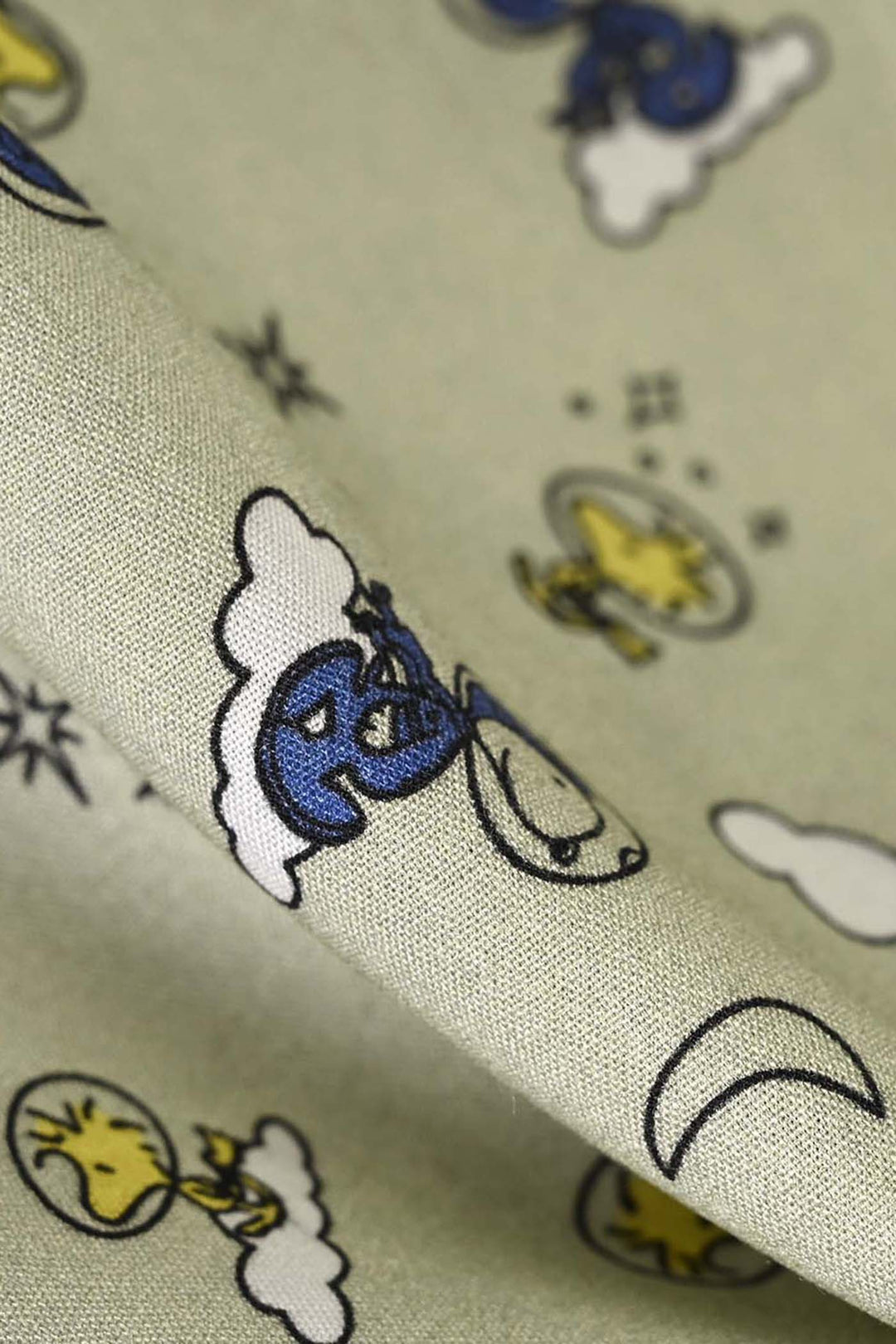 Infant Boys Linen Viscose Nightwear Space- Light Green