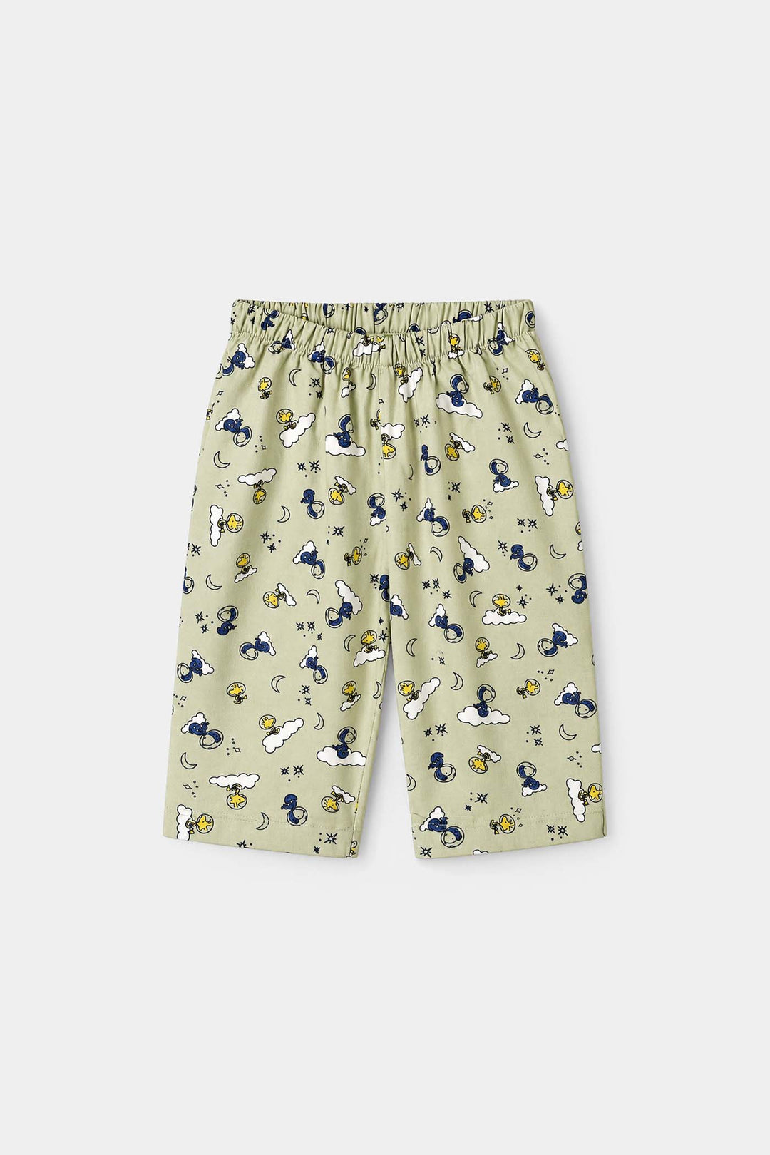 Infant Boys Linen Viscose Nightwear Space- Light Green