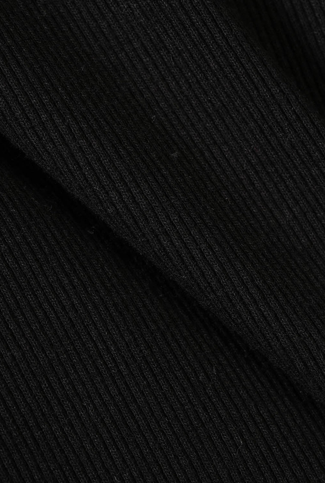Boys 2x1 Rib Turtle Neck Black