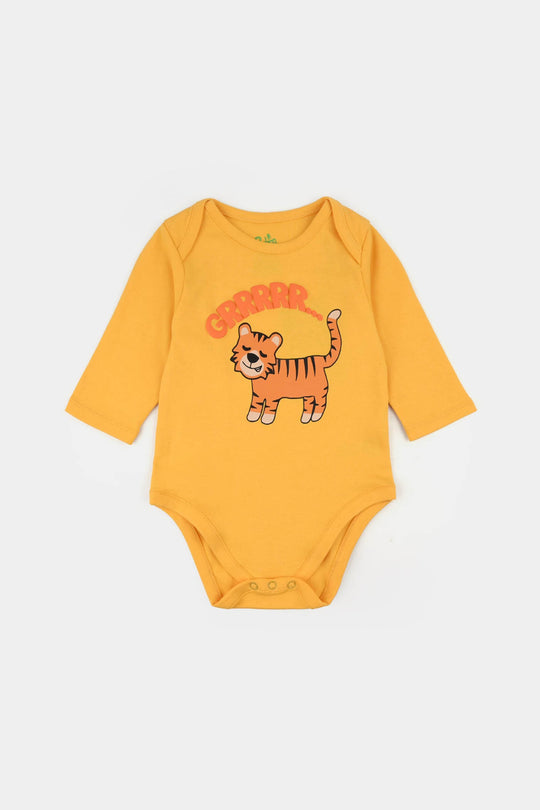 Infant Boys Cotton Interlock Romper F/S ROAR
