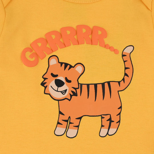 Infant Boys Cotton Interlock Romper F/S ROAR