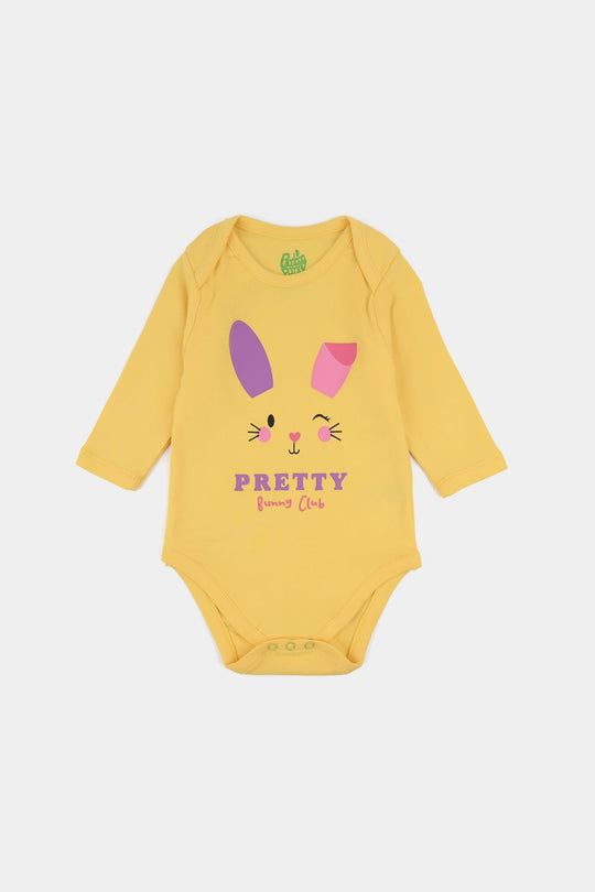 Infant Girls Cotton Interlock Romper F/S FUN CLUB