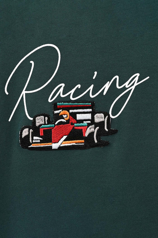 Boys Cotton Terry T-Shirt Racing
