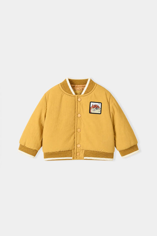 Infant Boys Polyester Puffer Jacket Tazz-Yellow