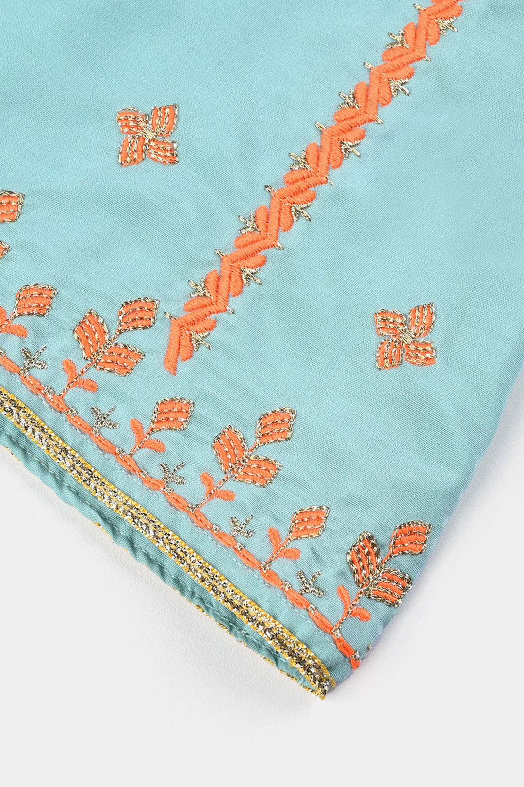 Infant Girls poly cambric Fancy 2Pcs Little Neon-Mint Green