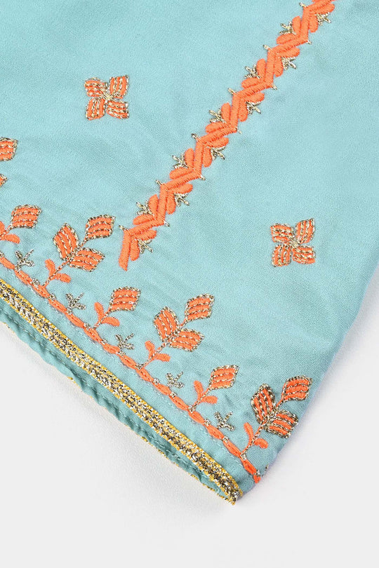 Infant Girls poly cambric Fancy 2Pcs Little Neon-Mint Green