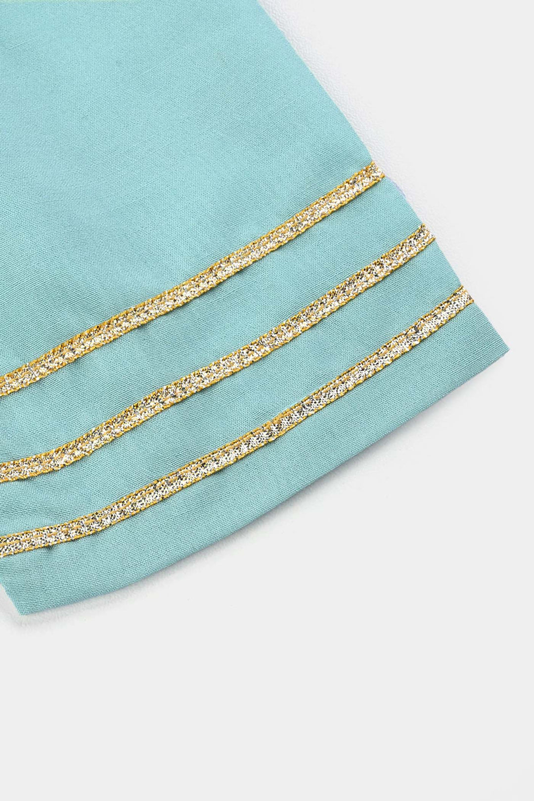 Infant Girls poly cambric Fancy 2Pcs Little Neon-Mint Green