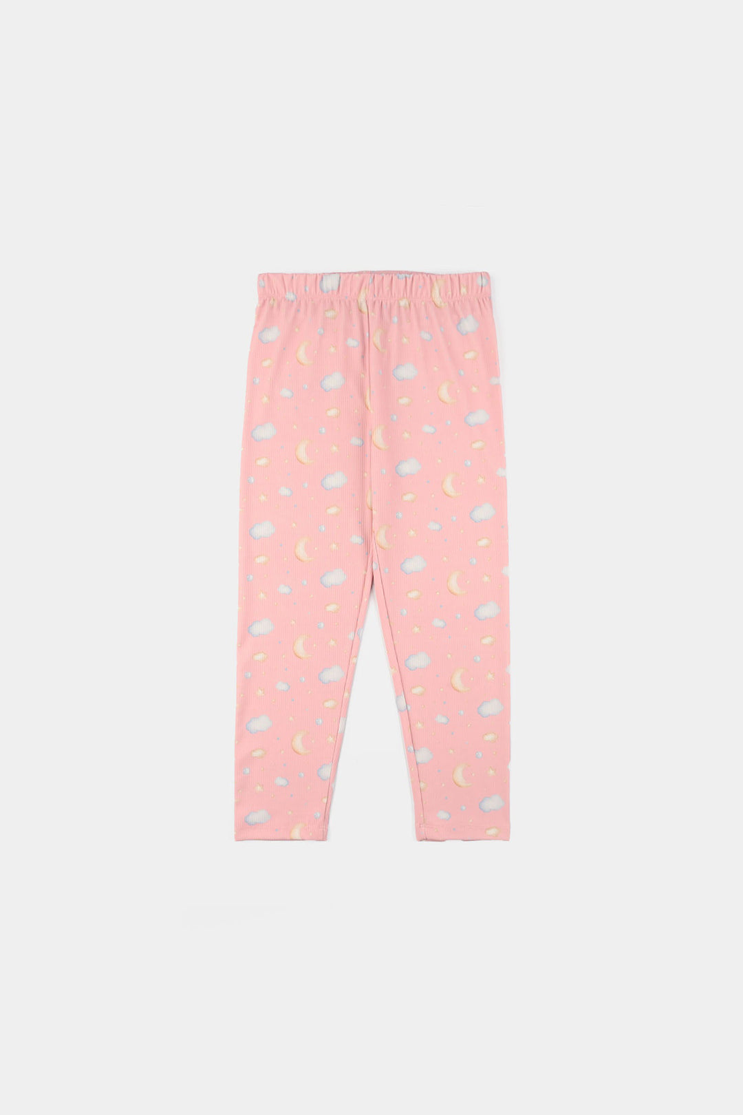 Girls Jersey/Terry Night Suit (Star & Moon) – Pink