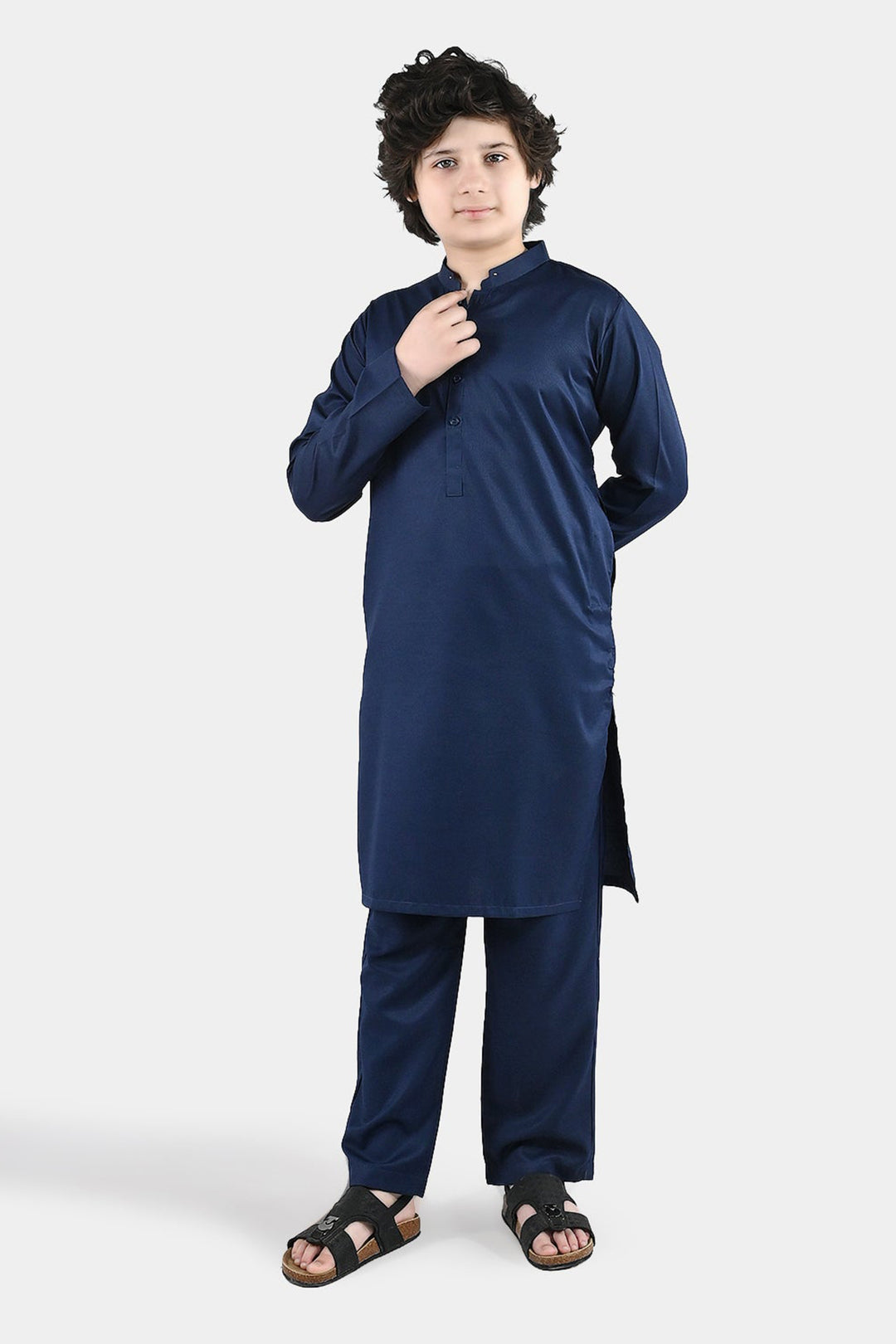 Boys Blended Suit 2 Piece (Blended) - Blue
