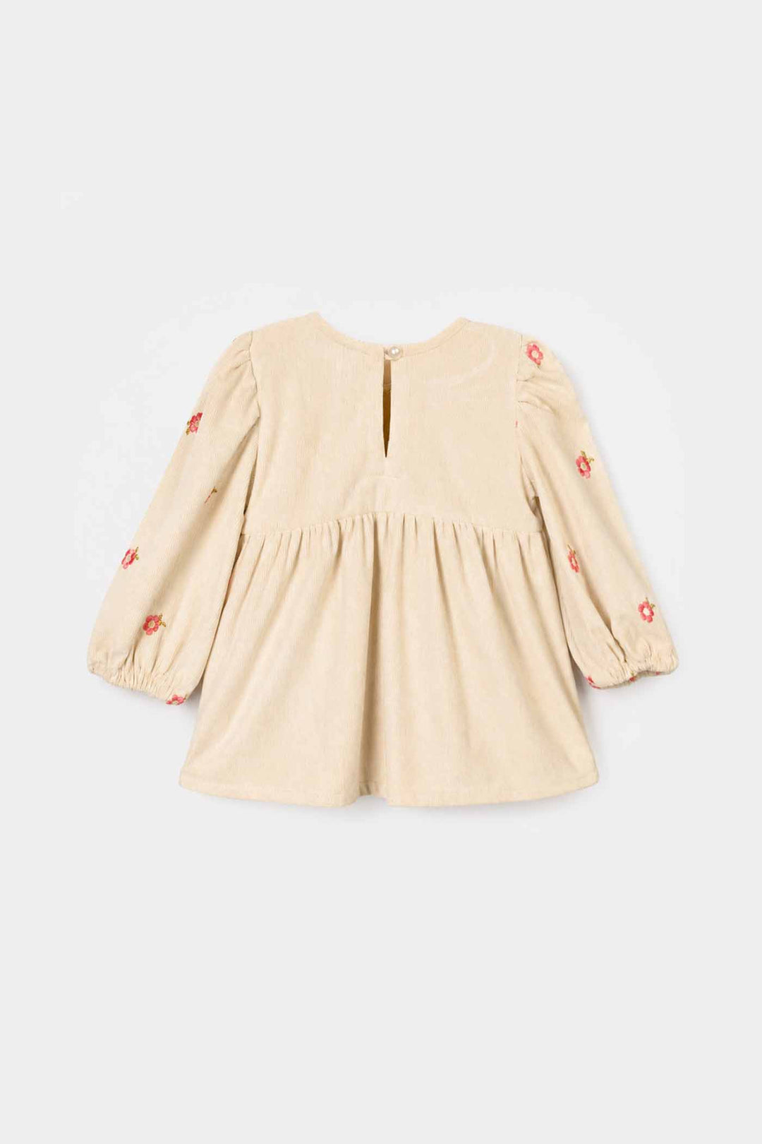 Infant Girls Polyester Emb Top Dusky