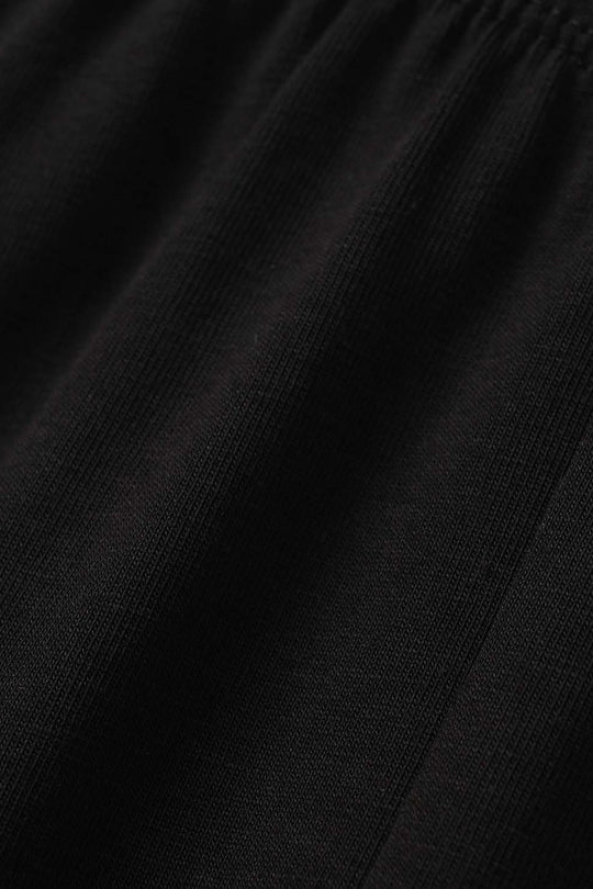 Infant Girls Jersey/Terry Basic Tights - Black