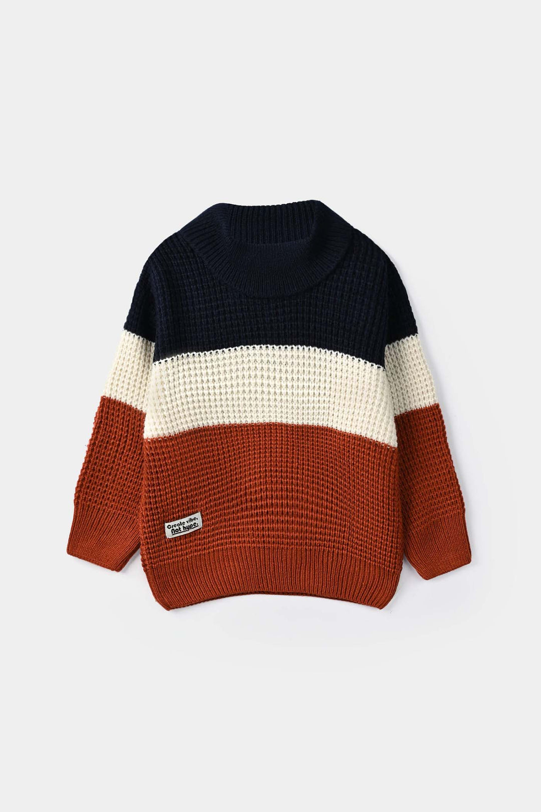 Boys Acrylic Sweater - Vibes - Multi
