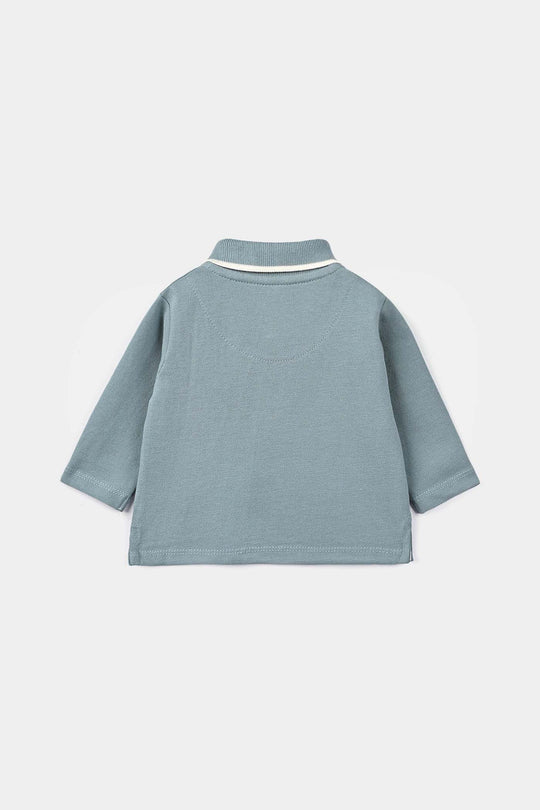 Infant Boys Cotton PK Polo Full Sleeves Let's Play