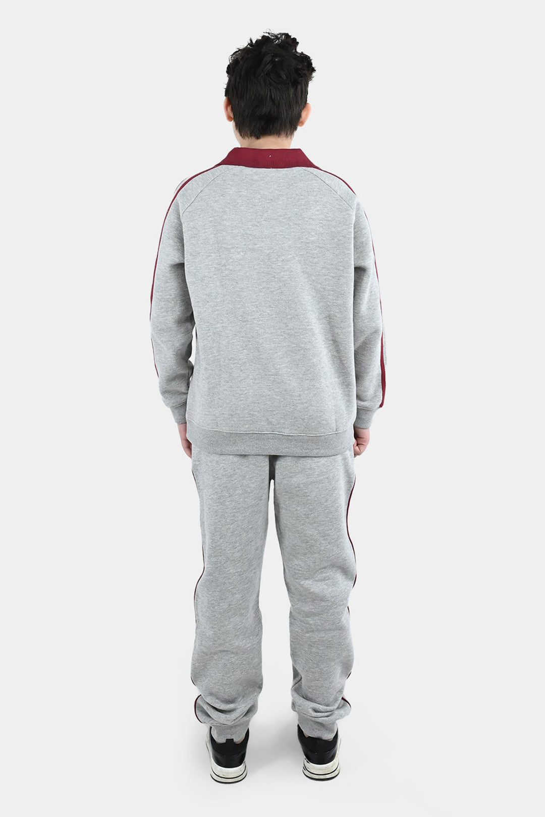 Boys Fleece 2 Piece Suit Athletic-Htr Grey