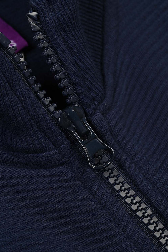 Boys Ottoman Knitted Jacket Real Energy - NAVY