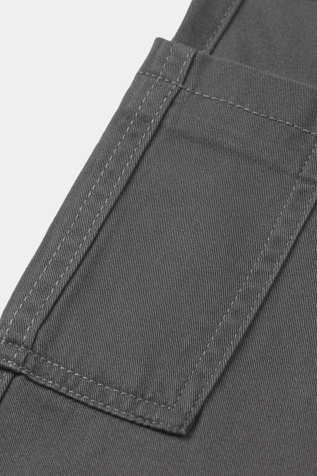 Boys Cotton Twill Pants - Dark Grey