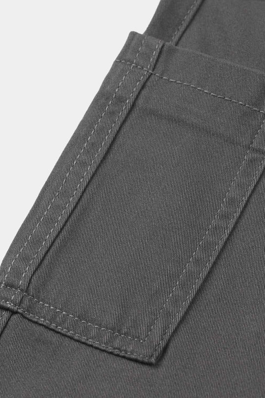 Boys Cotton Twill Pants - Dark Grey