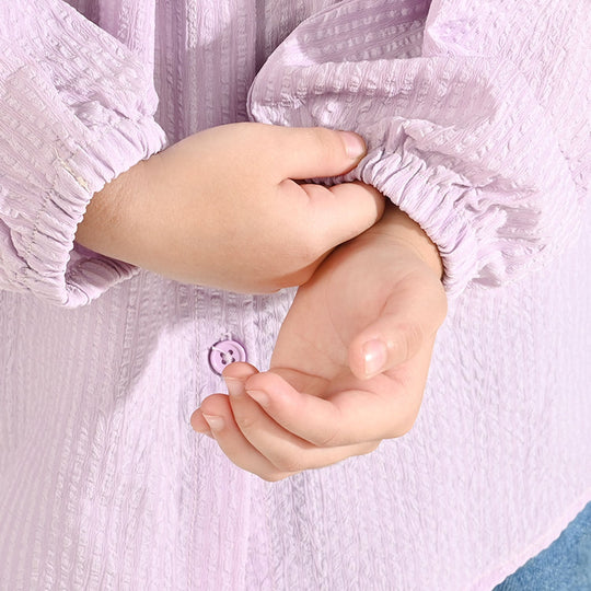 Girls Poly Jersey Top Lavender Love-Purple