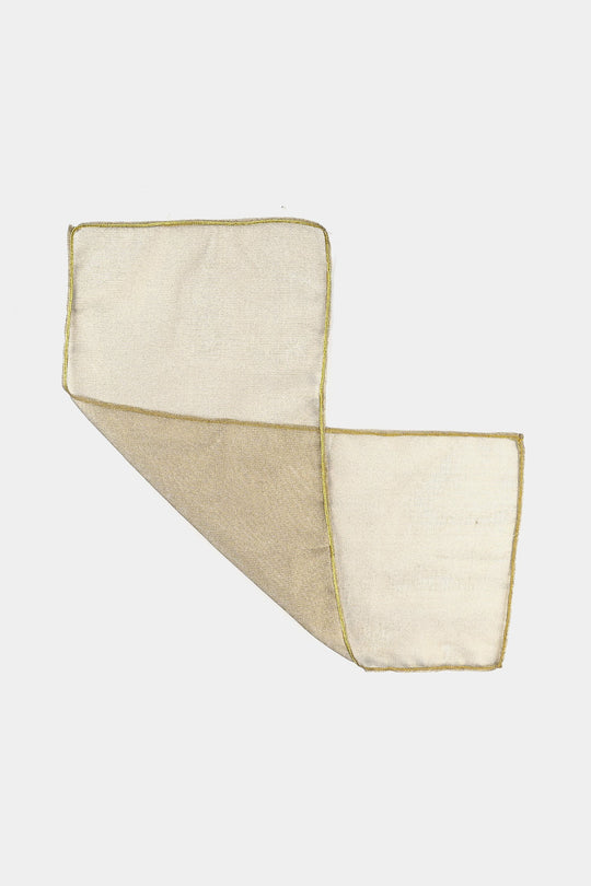 Infant Girls Raw Silk Fancy 3Pcs Shine-White