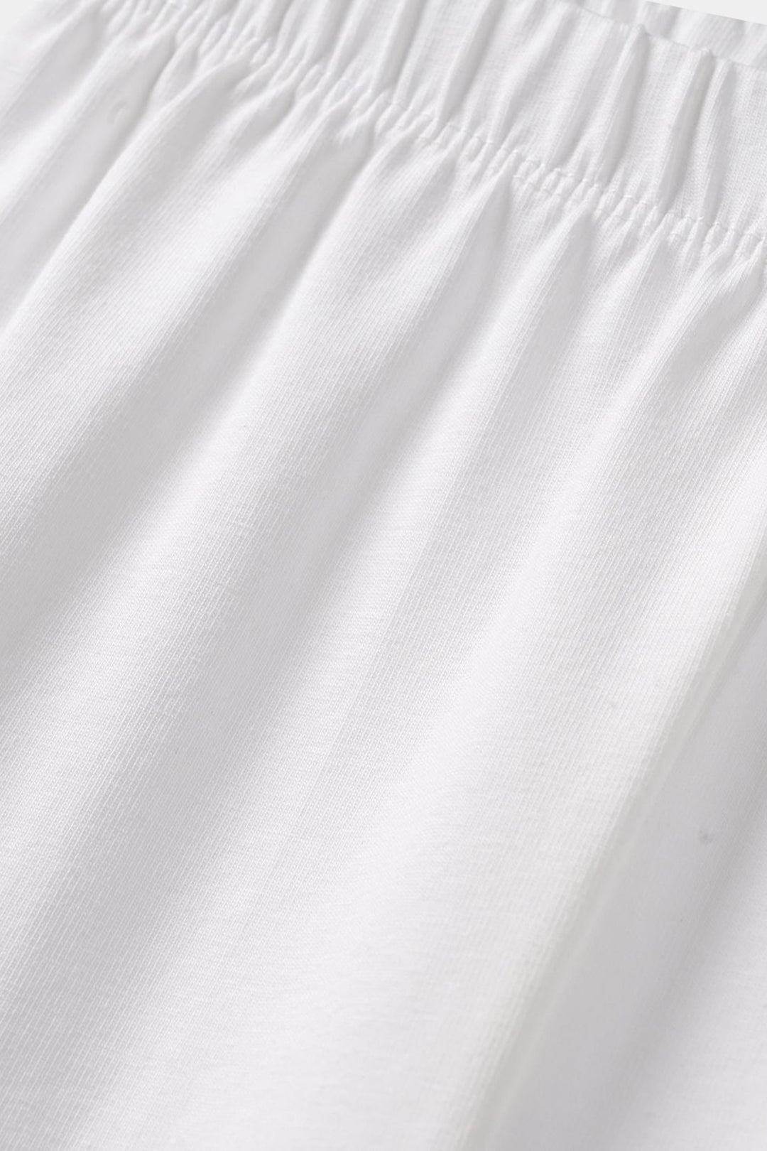 Girls Jersey/Terry Basic Tights - White
