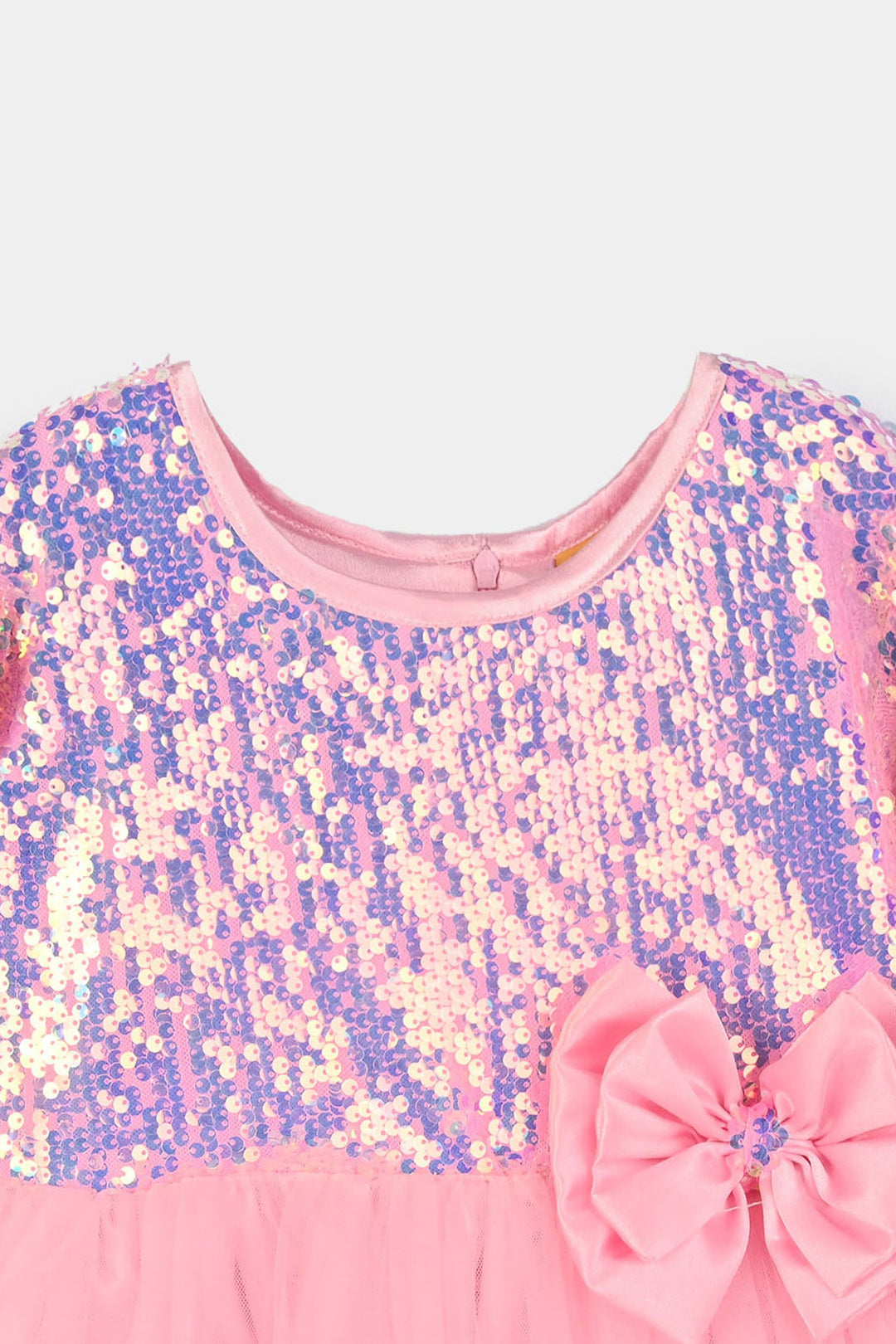 Girls Sequence Fancy Frock-Princess-Light Pink