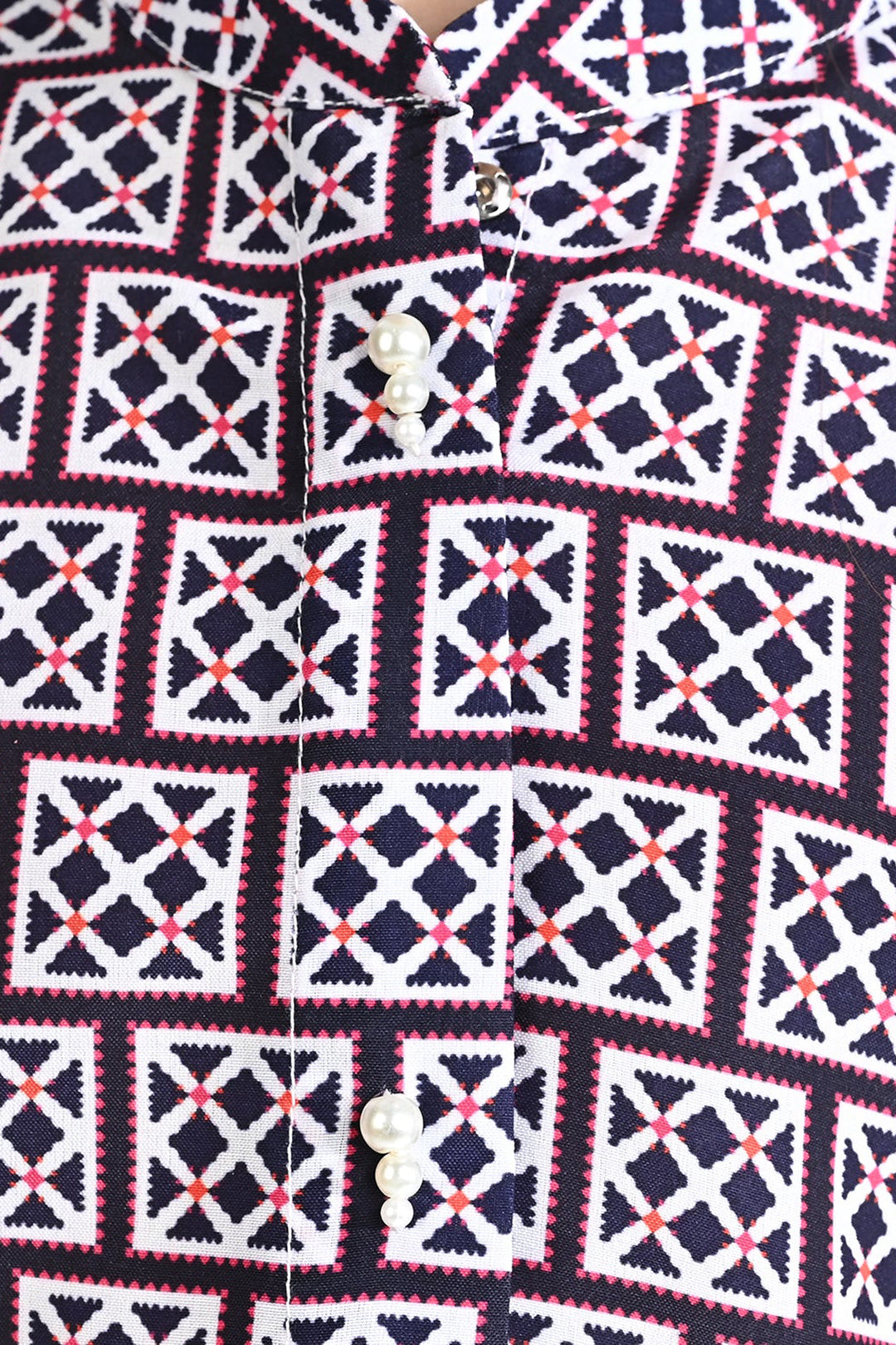 Girls poly cambric Co-Ord Set Pearl-Purple