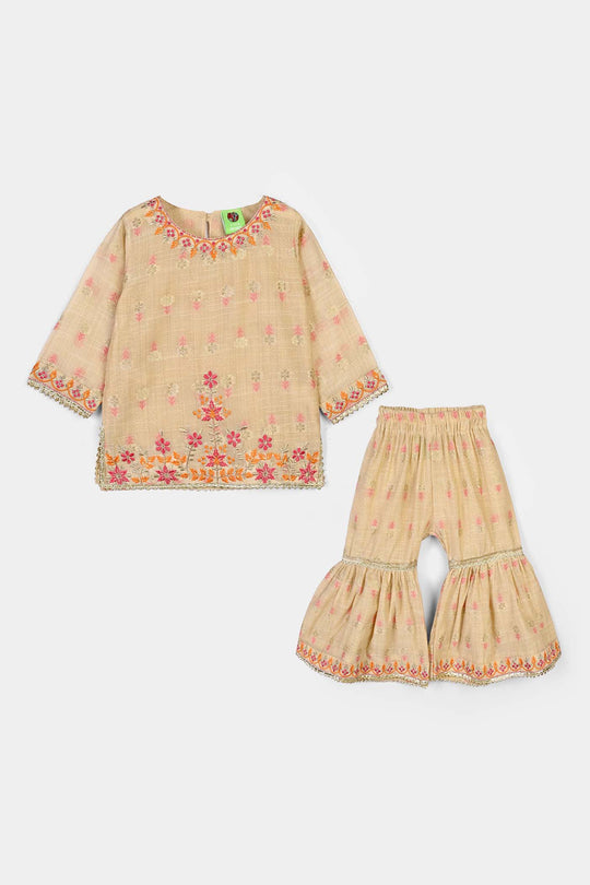 Infant Girls Polyester 2Pcs Jashn