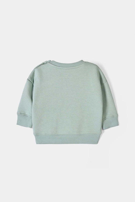 Infant Girls Fleece 2 Piece Suit Little Me - Sage Green
