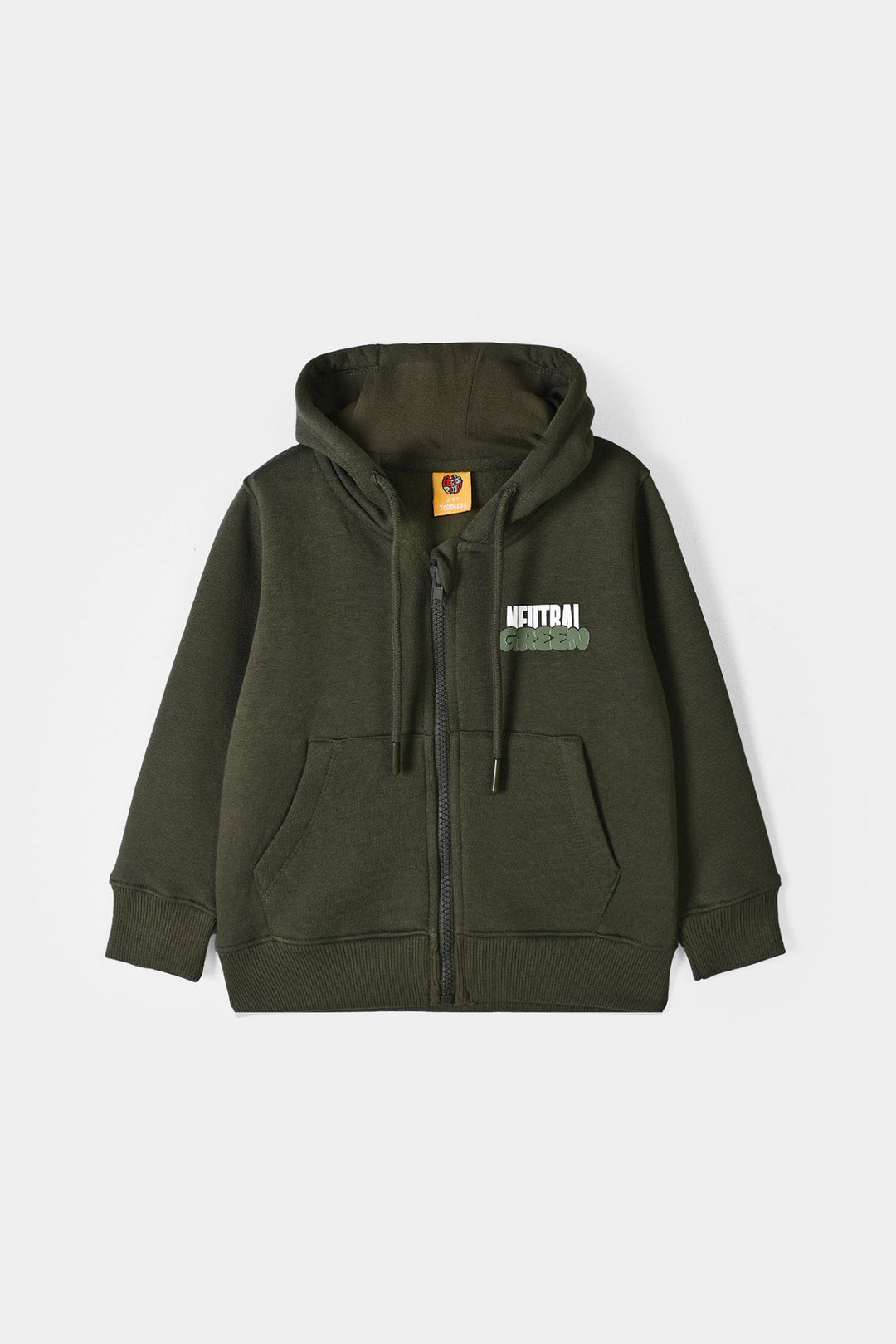Boys Fleece Knitted Jacket Basic Green