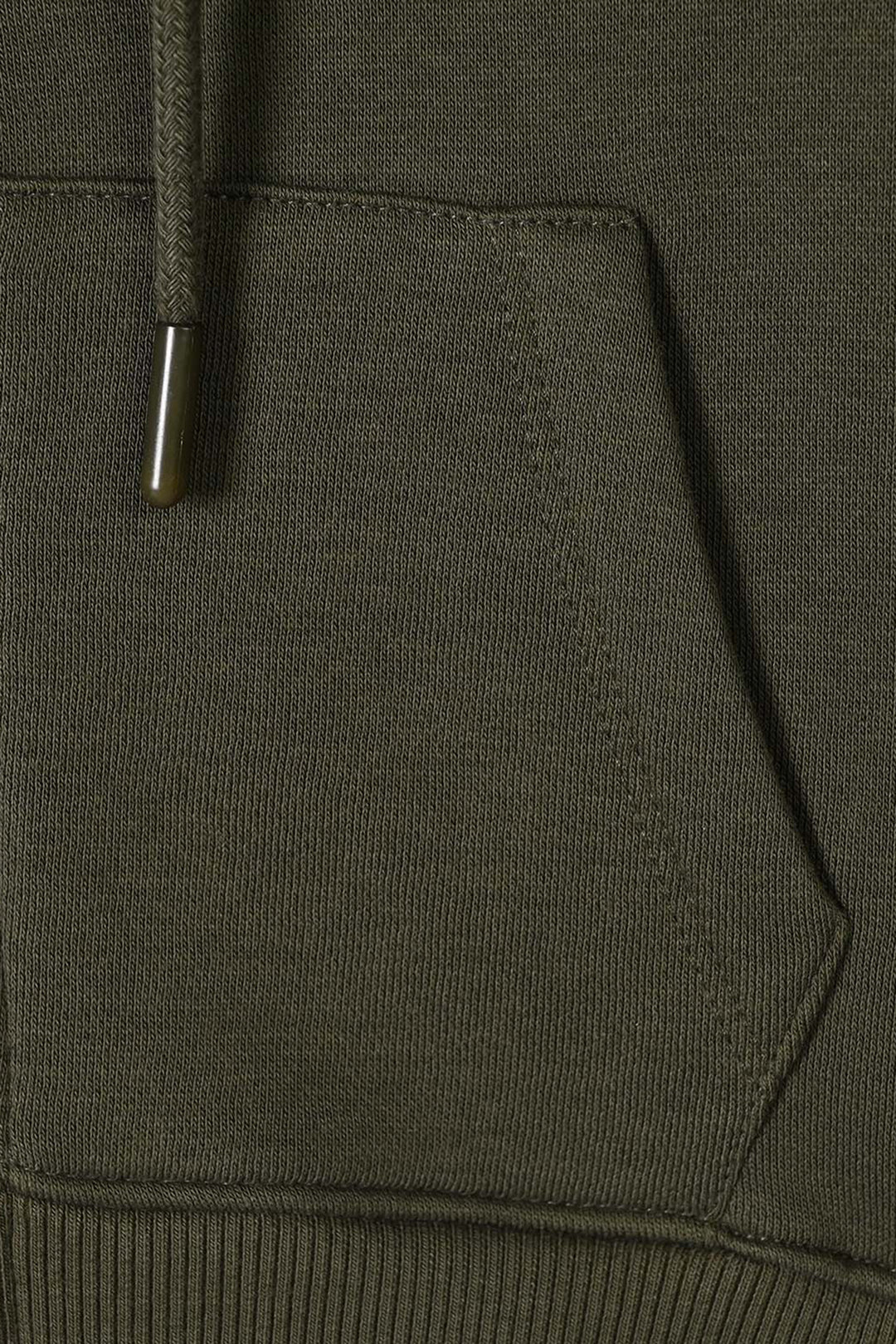 Boys Fleece Knitted Jacket Basic Green